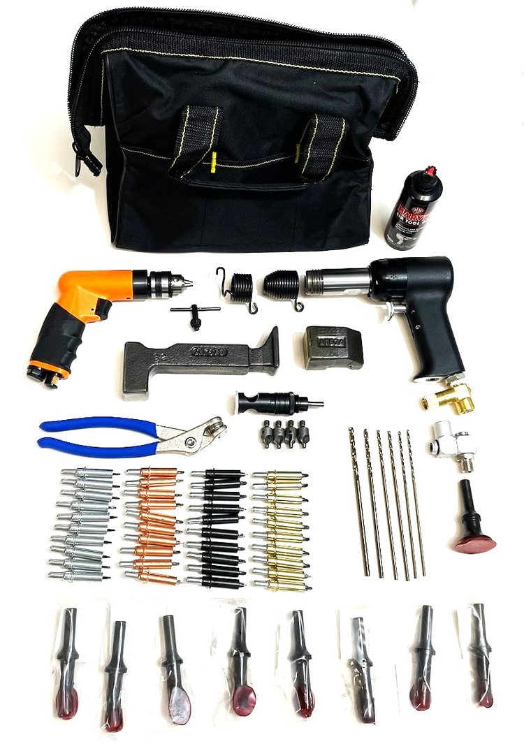 71-Piece Sheet Metal Riveting Tool Kit - Students & Professionals —   Aircraft Tools & Airplane Modifications